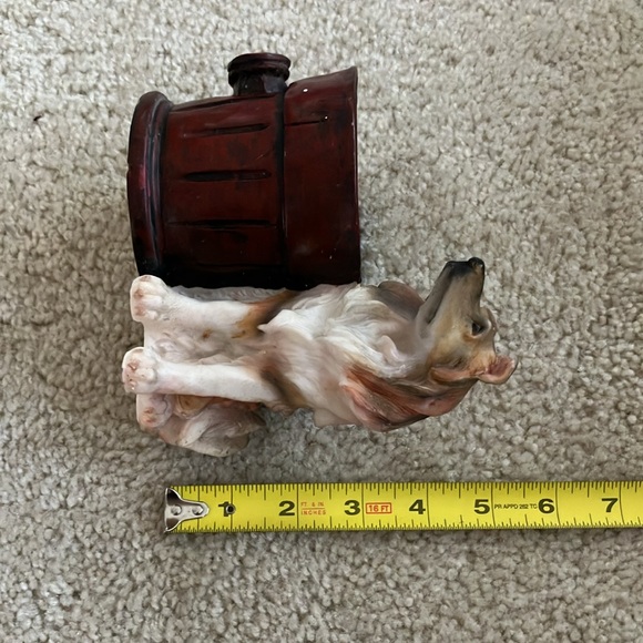 Vintage Collie resin Figurine planter or treat holder. - Picture 9 of 12